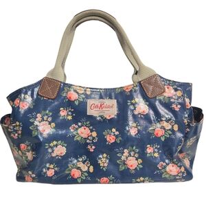 Cath Kidston Blue Floral Canvas Tote Women's Bag